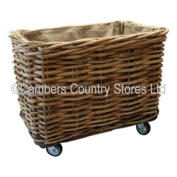 Glenweave HCP210 Rectangle Basket With Wheels & Liner